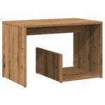 VidaXL Príručný stolík Artisan Dub 59x36x38 cm Upravené drevo – Obrázok 2