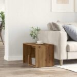 VidaXL Príručný stolík Artisan Dub 59x36x38 cm Upravené drevo – Obrázok 3