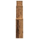 vidaXL Nástenná polica Staré drevo 80x15x78,5 cm Konštruktérske drevo – Obrázok 5