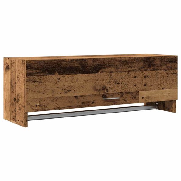 vidaXL skriňa Old Wood 100x32,5x35 cm Engineered Wood – Obrázok 2
