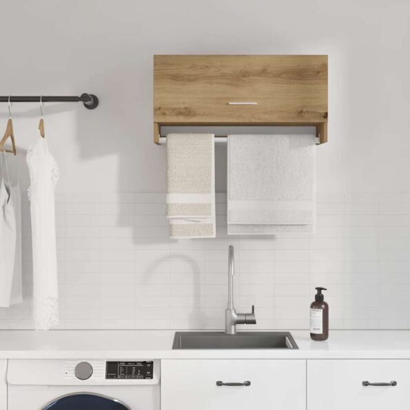 vidaXL skriňa Artisan Dub 70x32,5x35 cm Konštrukcia dreva – Obrázok 3