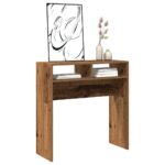 VidaXL Konzolový stolík Old Wood 78x30x80 cm Engineered Wood – Obrázok 3