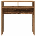 VidaXL Konzolový stolík Old Wood 78x30x80 cm Engineered Wood – Obrázok 4