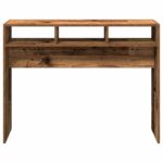vidaXL Konzolový stolík Old Wood 105x30x80 cm Engineered Wood – Obrázok 4