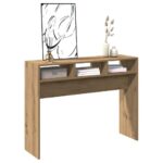 vidaXL Konzolový stolík Artisan Dub 105x30x80 cm Konštruktérske drevo – Obrázok 3