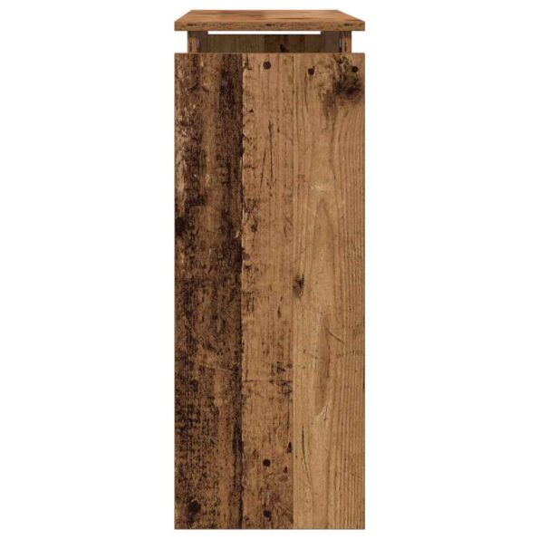 VidaXL Konzolový stolík Old Wood 80x30x80 cm Engineered Wood – Obrázok 5