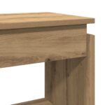 vidaXL Konzolový stolík Artisan Dub 80x30x80 cm Konštruktérske drevo – Obrázok 7