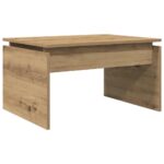 vidaXL Konferenčný stolík Artisan Dub 68x50x38 cm Upravené drevo – Obrázok 2