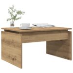 vidaXL Konferenčný stolík Artisan Dub 68x50x38 cm Upravené drevo – Obrázok 3