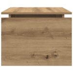 vidaXL Konferenčný stolík Artisan Dub 68x50x38 cm Upravené drevo – Obrázok 5