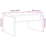 vidaXL Konferenčný stolík Artisan Dub 68x50x38 cm Upravené drevo – Obrázok 9