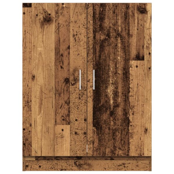 vidaXL Skrinka na práčku staré drevo 70,5x71,5x91,5 cm – Obrázok 4