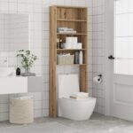 vidaXL Skrinka do práčky Artisan Dub 64x24x190 cm – Obrázok 5