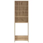 vidaXL Skrinka do práčky Artisan Dub 64x24x190 cm – Obrázok 6