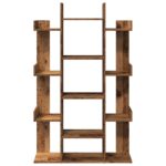 VidaXL Knižnica Staré drevo 86x25,5x140 cm Drevo – Obrázok 4