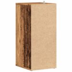 vidaXL Botník na topánky staré drevo 32x35x70 cm kompozitné drevo – Obrázok 6