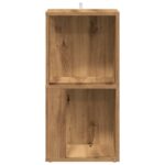vidaXL Rohová skriňa Dub Artisan 33x33x67 cm Konštrukčné drevo – Obrázok 4