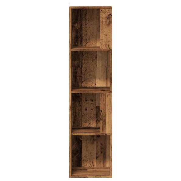 vidaXL rohová skrinka Old Wood 33x33x132 cm Engineered Wood – Obrázok 4