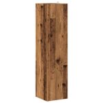 vidaXL rohová skrinka Old Wood 33x33x132 cm Engineered Wood – Obrázok 5