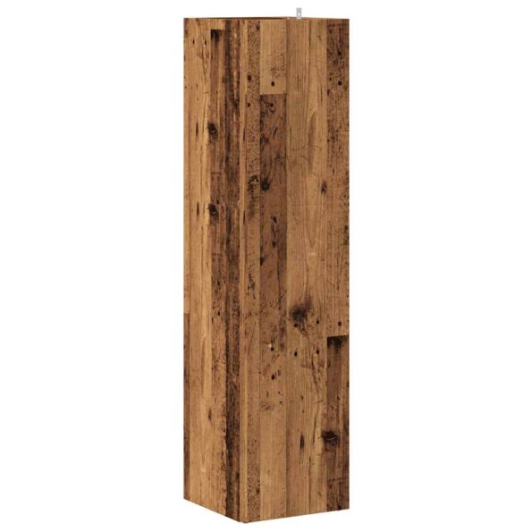 vidaXL rohová skrinka Old Wood 33x33x132 cm Engineered Wood – Obrázok 5