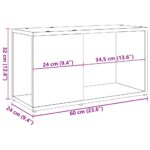VidaXL TV Skrinka Artisan Dub 60x24x32cm Drevené – Obrázok 10