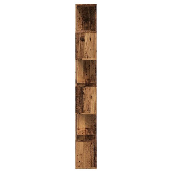vidaXL Skriňa na knihy/Izbový prepážka Old Wood 60x24x186 cm – Obrázok 5