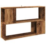 VidaXL knižnica Old Wood 100x24x63 cm Engineered Wood – Obrázok 2