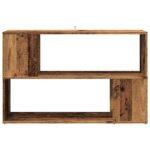VidaXL knižnica Old Wood 100x24x63 cm Engineered Wood – Obrázok 4