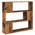 vidaXL Skriňa na knihy/Izbový prepážka Old Wood 100x24x94 cm – Obrázok 2