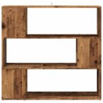 vidaXL Skriňa na knihy/Izbový prepážka Old Wood 100x24x94 cm – Obrázok 4