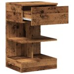 vidaXL Nočné skrinky 2 ks Staré drevo 40x35x65 cm Konštruktérske drevo – Obrázok 7