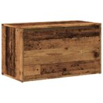 vidaXL Lavica do predsiene 80x40x45 cm Old Wood Engineered Wood – Obrázok 2