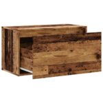 vidaXL Lavica do predsiene 80x40x45 cm Old Wood Engineered Wood – Obrázok 7
