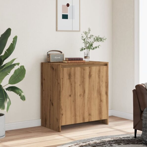 vidaXL Komoda dub artisan 70x41x75 cm spracované drevo – Obrázok 3