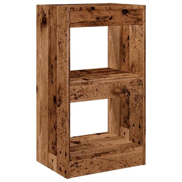 vidaXL Skriňa na knihy/Izbový prepážka Old Wood 40x30x72 cm – Obrázok 2