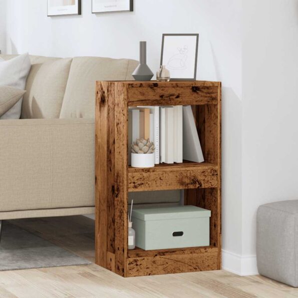 vidaXL Skriňa na knihy/Izbový prepážka Old Wood 40x30x72 cm – Obrázok 3