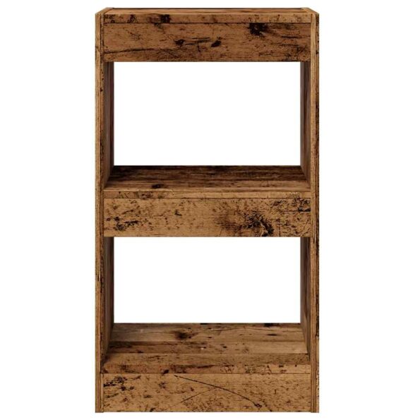 vidaXL Skriňa na knihy/Izbový prepážka Old Wood 40x30x72 cm – Obrázok 4