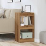 vidaXL knižnica/predeľovač izieb Artisan Dub 40x30x72 cm – Obrázok 3