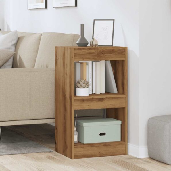 vidaXL knižnica/predeľovač izieb Artisan Dub 40x30x72 cm – Obrázok 3