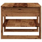 vidaXL Konferenčný stolík staré drevo 55,5x55x45 cm spracované drevo – Obrázok 5