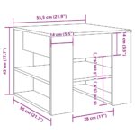 vidaXL Konferenčný stolík staré drevo 55,5x55x45 cm spracované drevo – Obrázok 9