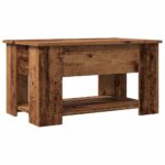 vidaXL konferenčný stolík Old Wood 79x49x41 cm Konštrukčné drevo – Obrázok 7