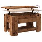 vidaXL konferenčný stolík Old Wood 79x49x41 cm Konštrukčné drevo – Obrázok 9