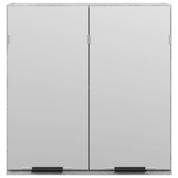 vidaXL Zrkadlová skrinka do kúpeľne Betónová sivá 64x20x66,5 cm – Obrázok 4