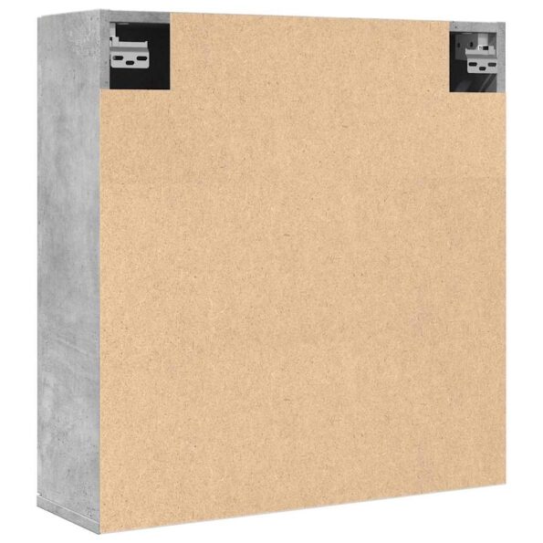 vidaXL Zrkadlová skrinka do kúpeľne Betónová sivá 64x20x66,5 cm – Obrázok 6
