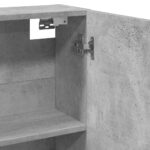 vidaXL Zrkadlová skrinka do kúpeľne Betónová sivá 64x20x66,5 cm – Obrázok 8