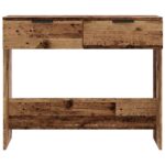 vidaXL Konzolový stolík Old Wood 90x36x75 cm Engineered Wood – Obrázok 4