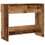 vidaXL Konzolový stolík Old Wood 90x36x75 cm Engineered Wood – Obrázok 6