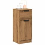 vidaXL Komody 2 ks dub artisan 30x30x70 cm spracované drevo – Obrázok 4