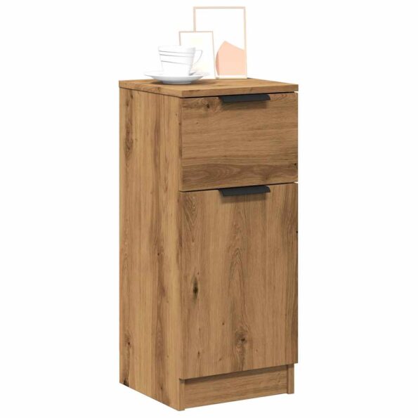 vidaXL Komody 2 ks dub artisan 30x30x70 cm spracované drevo – Obrázok 4
